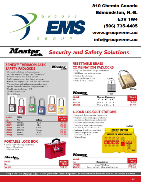 PROMOTIONS SUR SOLUTIONS DE SÉCURITÉ ET DE SÛRETÉ