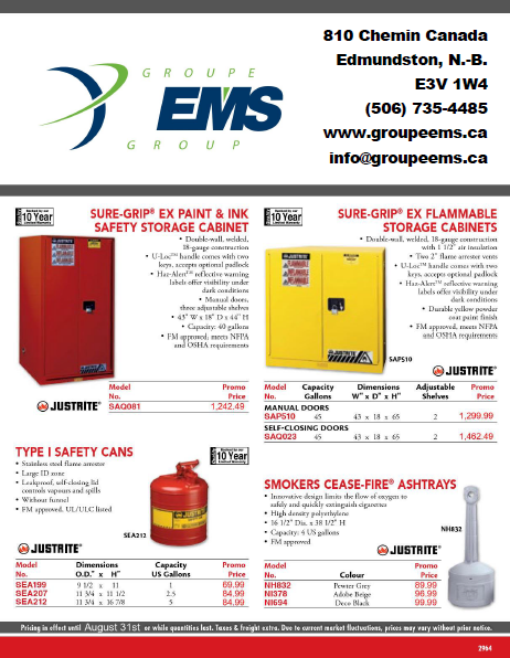 PROMOTIONS SUR ÉQUIPEMENTS DE STOCKAGE SÉCURISÉ