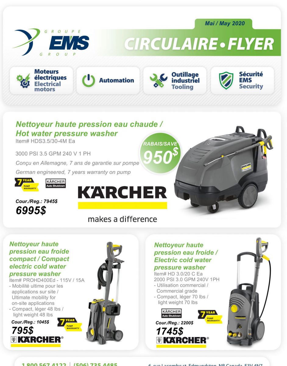 Circulaire de Mai 2020 - Produits Karcher